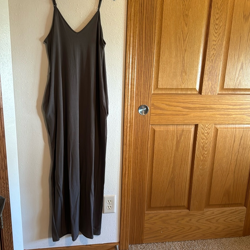 Grey Strappy Maxi Dress